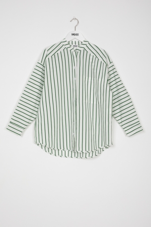 STRIPED SHIRT PALM GREEN