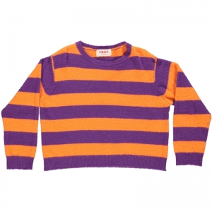 KNITTED JUMPER B&G 77 PURPLE-ORANG