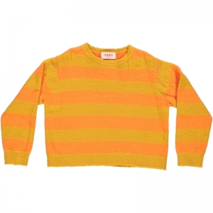 KNITTED JUMPER B&G 76 YELLOW-ORANG