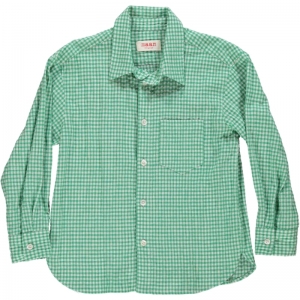 WOVEN SHIRT B&G 07 GREEN CHECK