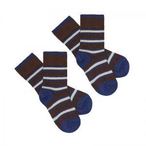 2 PACK RIB SOCKS COBOLT