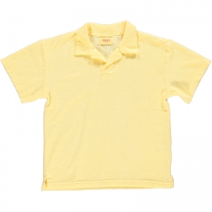 KNITTED POLOSHIRT BOYS 113 LEMON