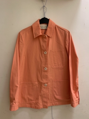 WORK JACKET IN COTTON LINEN ST FLAMINGO