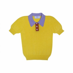 SEAMLESS POLO SHIRT YELLOW