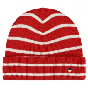 BEANIE STRIPE RED